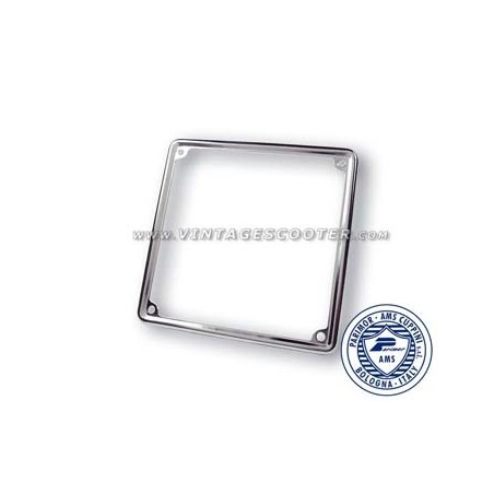Entourage de plaque Inox Vespa 17x17